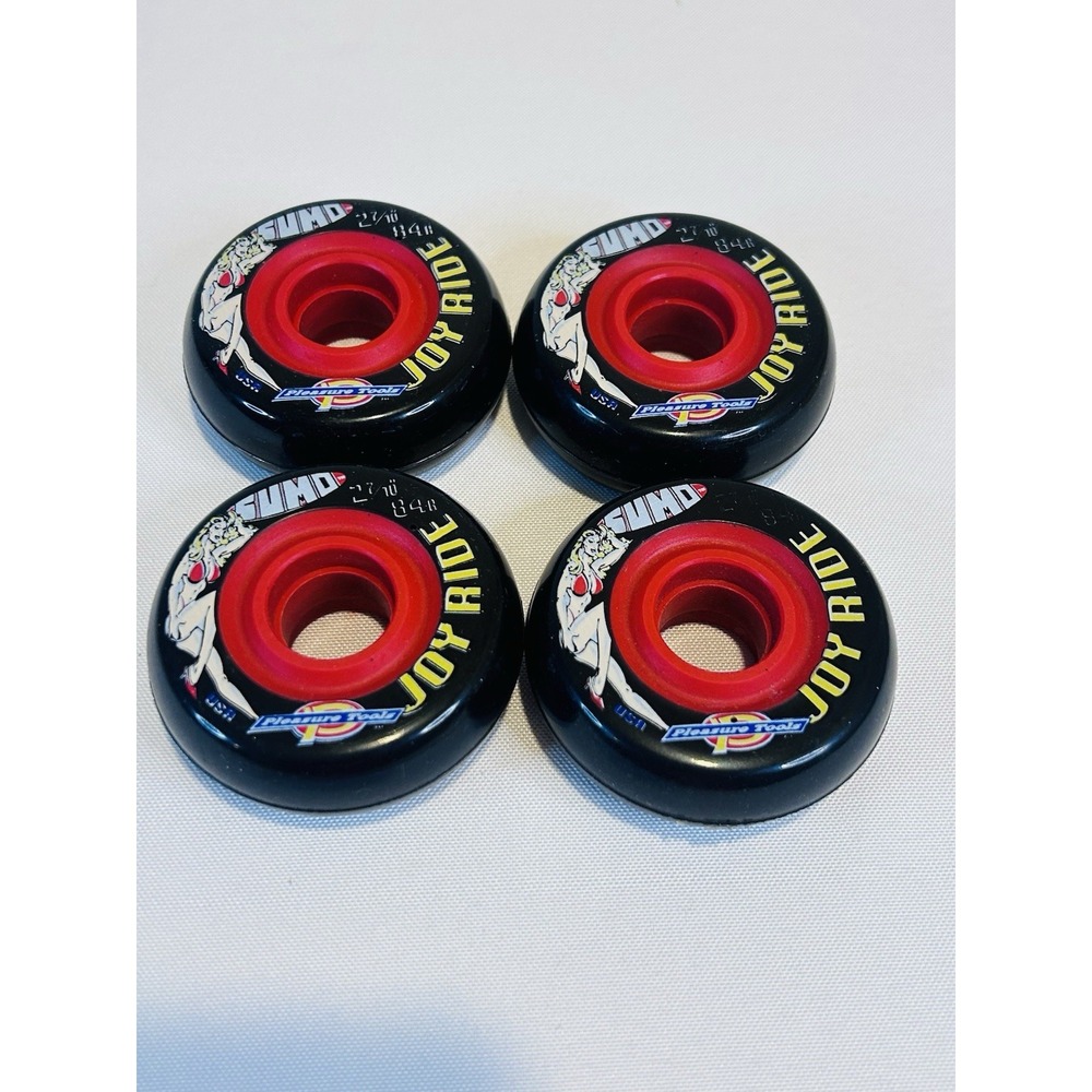 x4 Pleasure Tools Joy Ride Rollerblade Inline Street Vert Wheels 67mm 84A Black